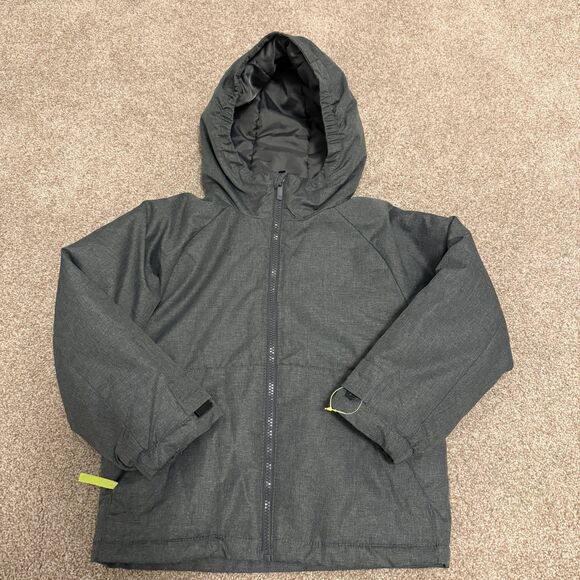All in Motion Hooded Jacket Gray Boy's Size XS Wind and Water Resistant NWOT - Picture 1 of 9